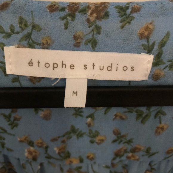 Boho Blue Floral Dress - Picture 3 of 5